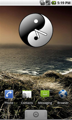 Yin Yang Clock Widget