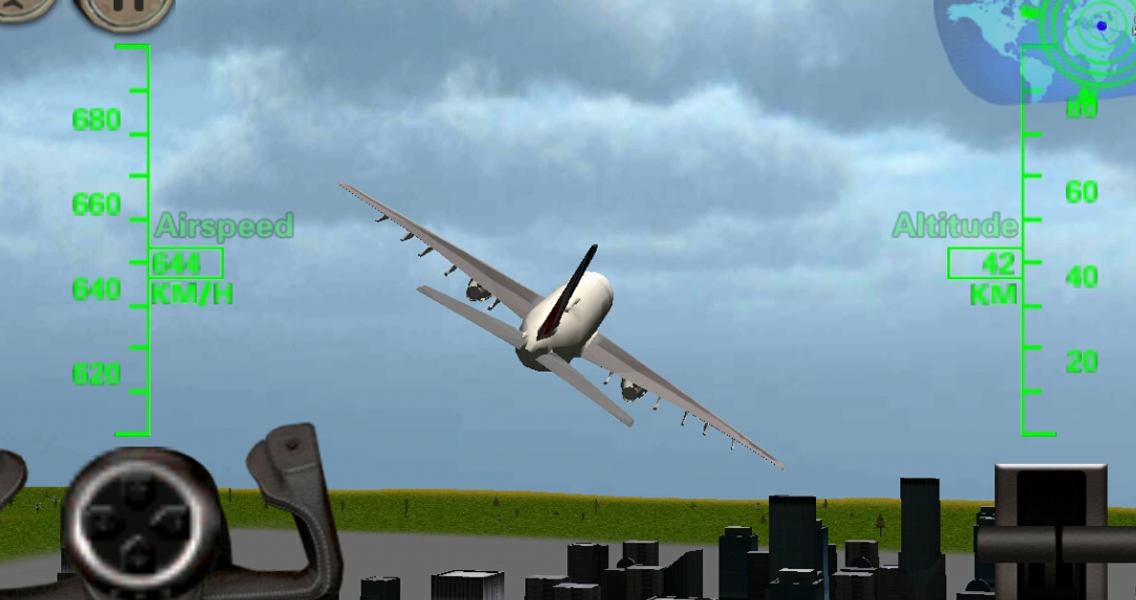3D Airplane flight simulator - screenshot