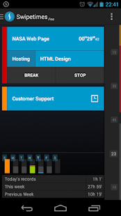 Swipetimes Time Tracker Pro - screenshot thumbnail