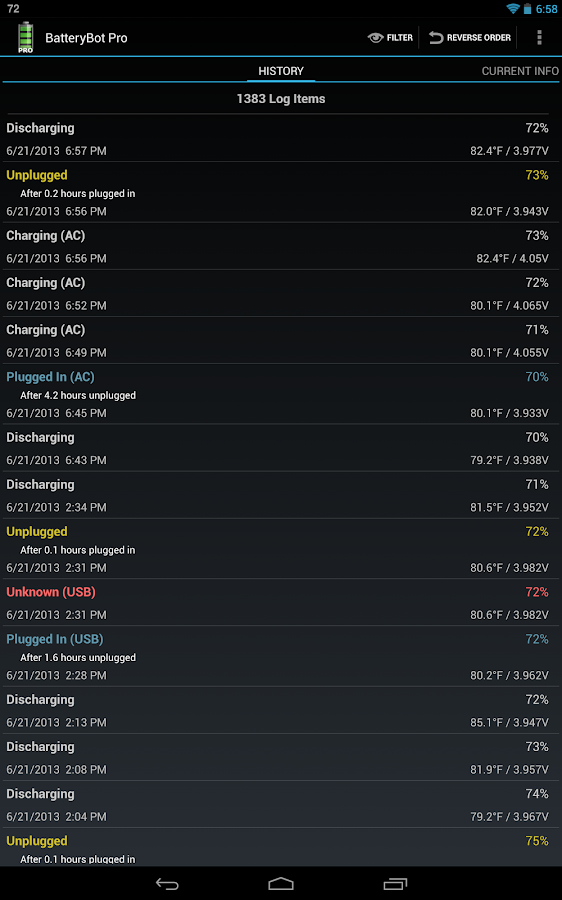 BatteryBot Pro - screenshot