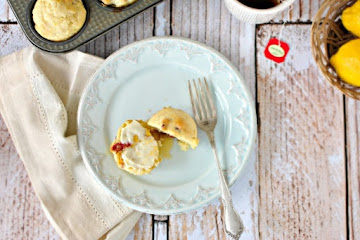 Strawberry Lemon Pancake Muffins