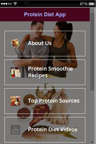 Protein Recipes App