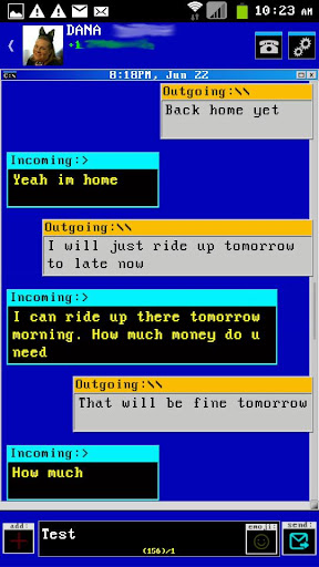 Windows DOS Go SMS Theme 2014