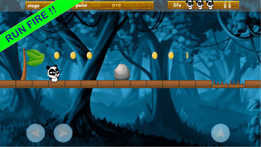 Jungle Little Panda Run HD