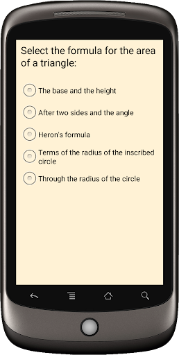 Area of ​​a triangle formula