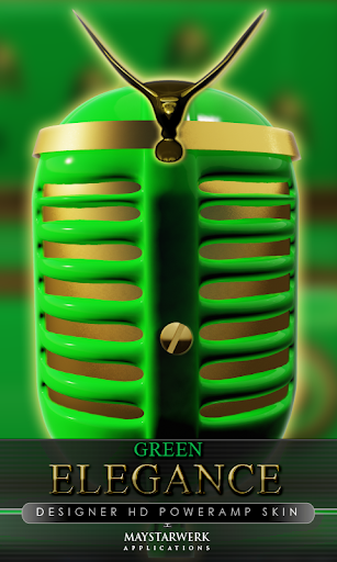 elegance poweramp skin green