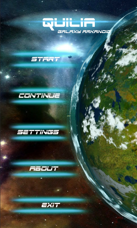 Android application Quilia: Galaxy Arkanoid screenshort