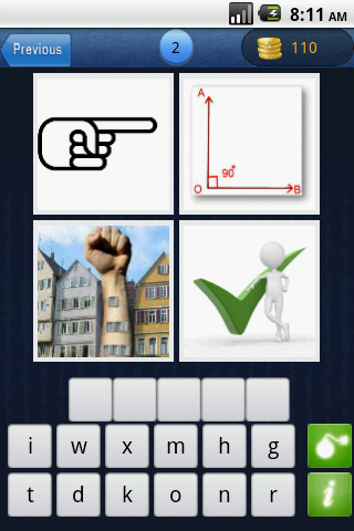 What's the Word: 4 Pics 1 Word