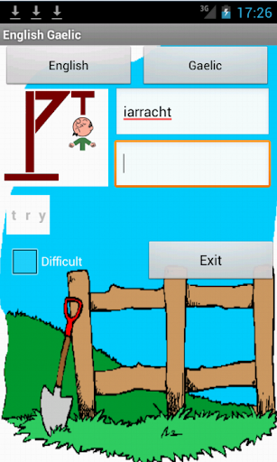 English Gaelic Irish Hangman