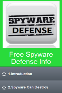 Free Spyware Defense Info screenshot 1