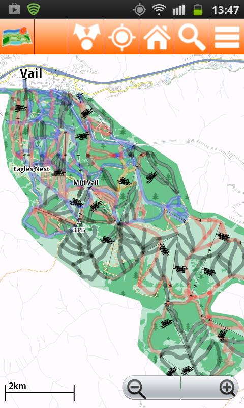 Aspen Offline mappa Map Screen 3