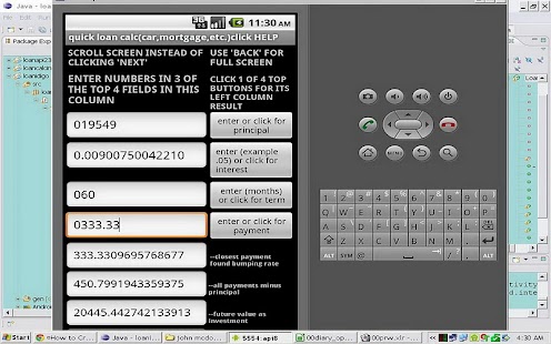 QUICK LOAN CALC. RETURNS RATE Screenshots 0