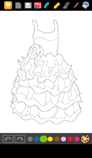 Coloring: Dresses for Girls Screenshots 17