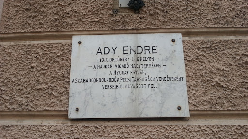 Ady Endre Emléktábla