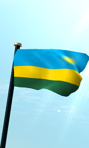 Rwanda Flag 3D Free Wallpaper