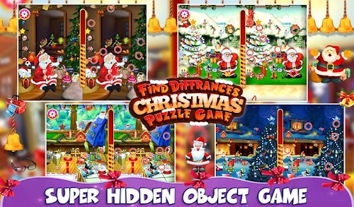 Android application Find Differences Christmas screenshort