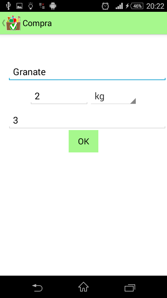 Shopping List Pro Screen 2