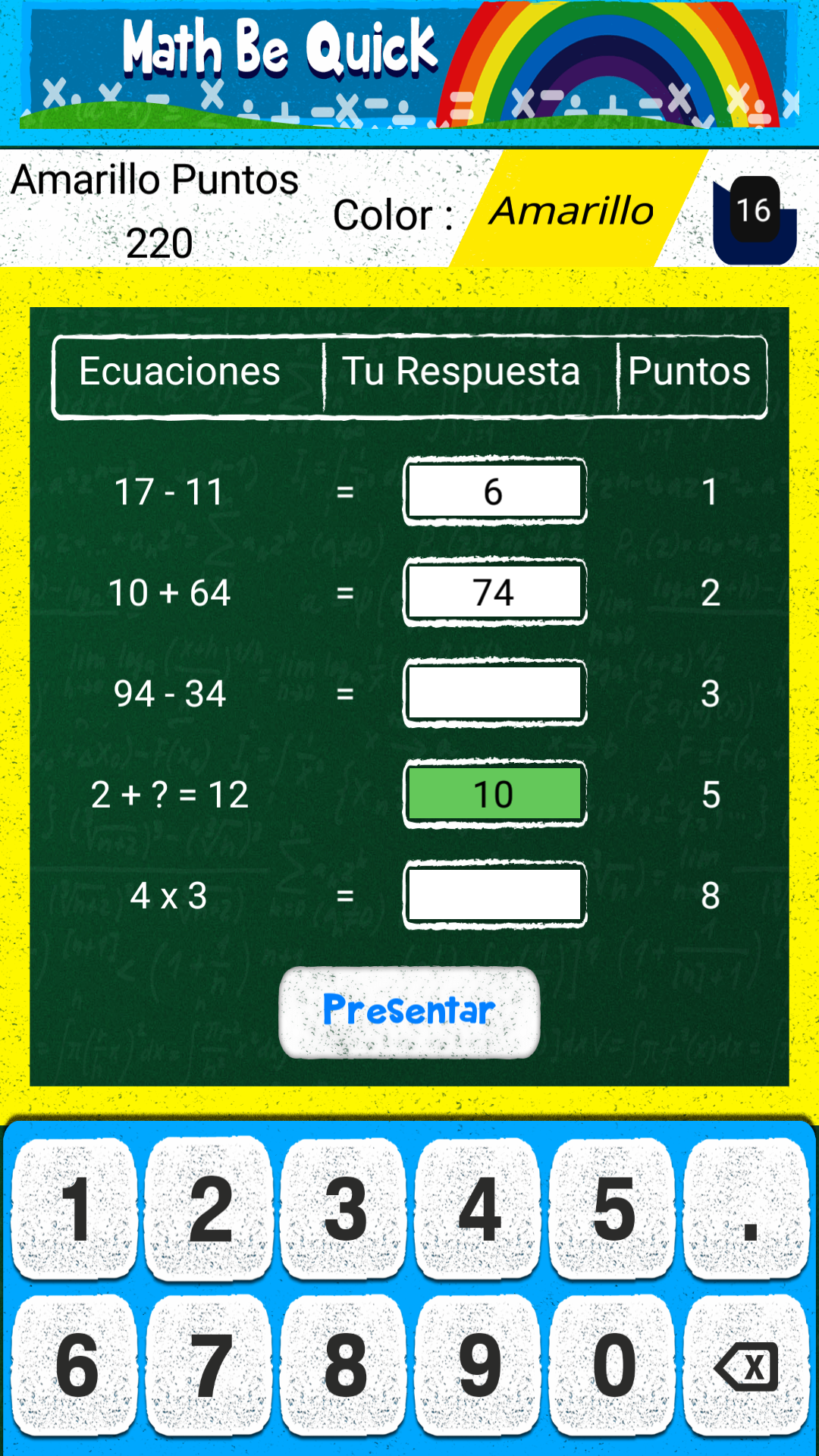 Android application Math Be Nimble + screenshort