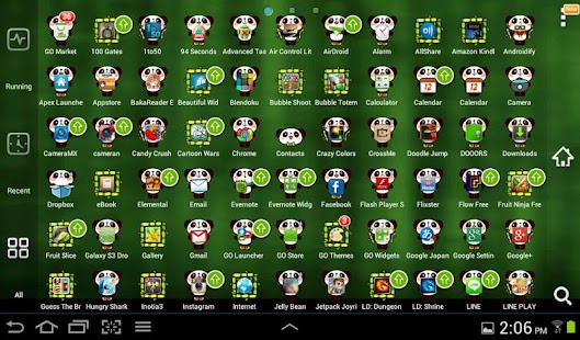 Cute Panda GO Launcher Theme