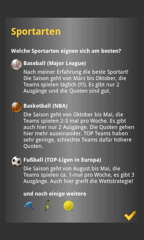 Sportwetten mit Strategie! Screen 3