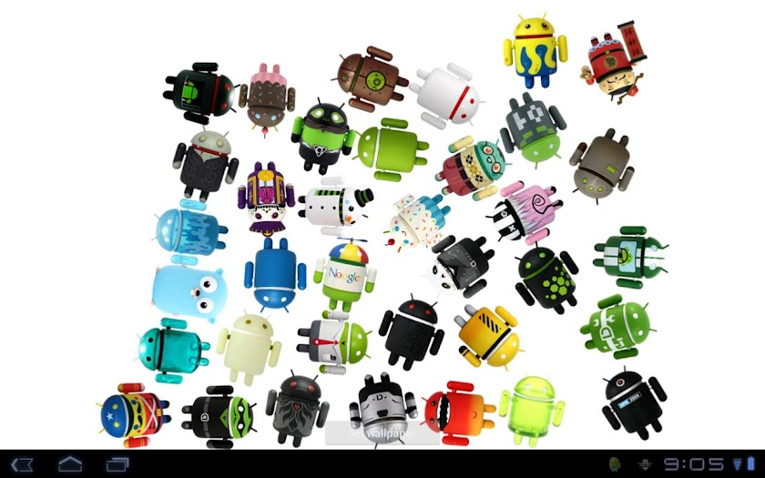 Falling Android Collectibles Screen 1