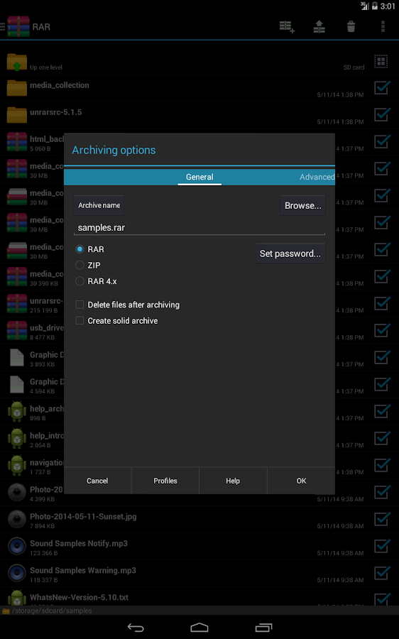 RAR for Android - screenshot