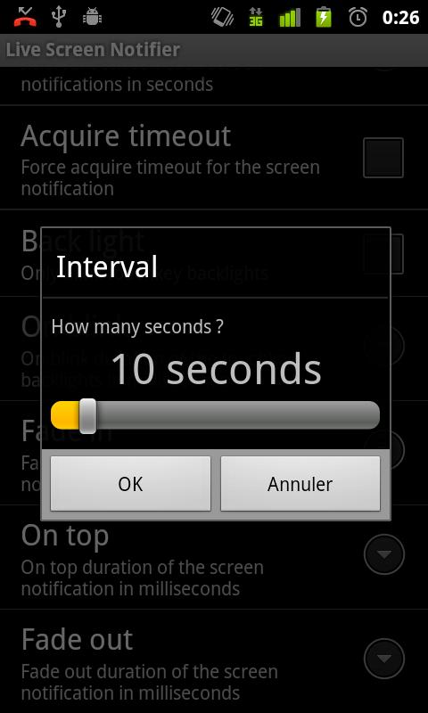 Live Screen Notifier Screen 2