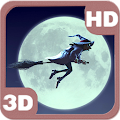 Funny Witch Moon Sky Flight 3D Apk