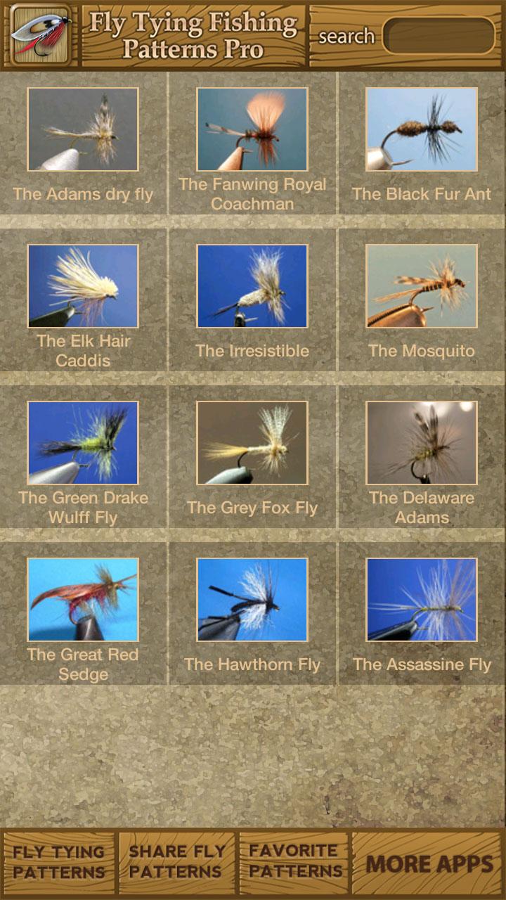Fly Tying Fishing Patterns Pro Screen 3
