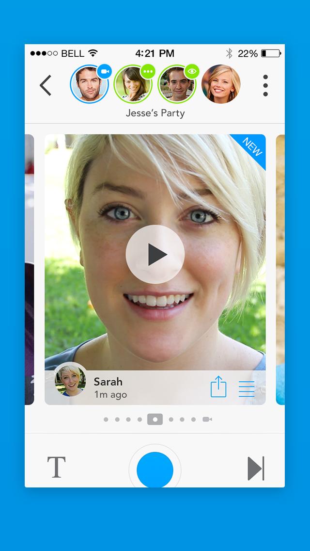 Android application Glide - Video Chat Messenger screenshort