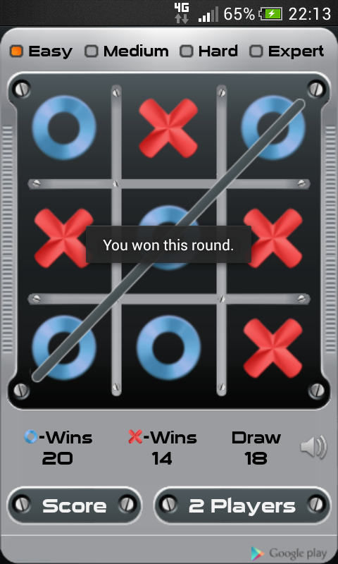Tic Tac Toe Screen 2