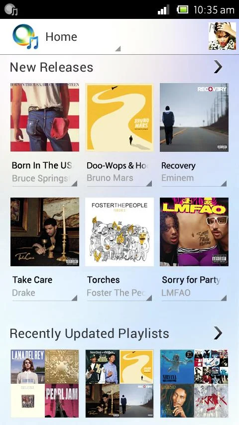 Music Unlimited Mobile App - screenshot
