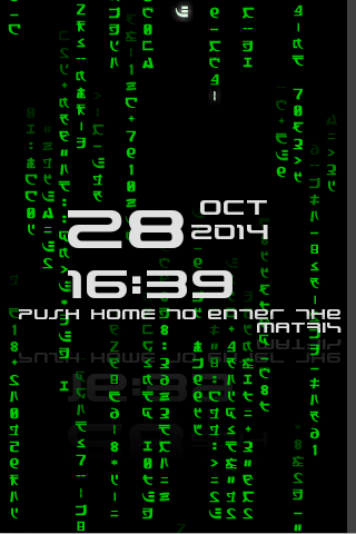 Shoot the Matrix Lock screen