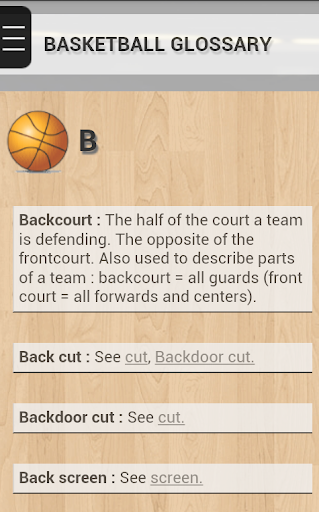 Basketball Glossary