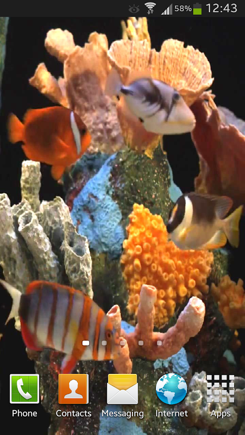 Android application Aquarium Live Wallpaper HD screenshort