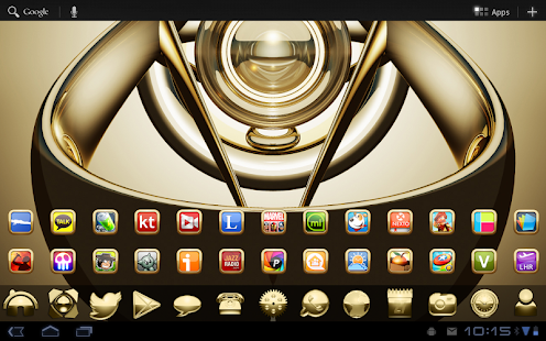 GOLD HD icons adw apex nova go Screenshot