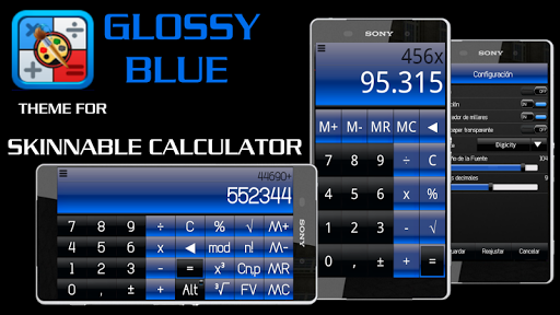 SCalc Theme Glossy Blue