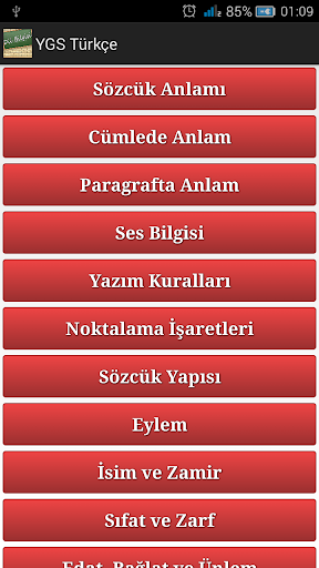 YGS Türkçe : Dil Bilgisi