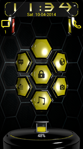 Next 3D Gold Go Locker Theme