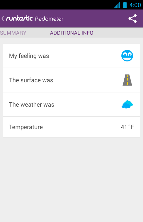    Runtastic Pedometer Step Count- screenshot  