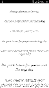 Fonts for FlipFont Romance