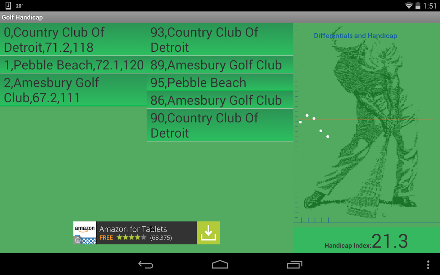Golf handicap programs free download