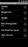 BAC Drink Tracker APK تصویر نماگرفت #6