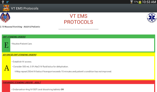 【免費醫療App】DEMO - VT EMS Protocols-APP點子