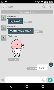 Lastest Kakaotalk - Material Blue Grey APK for Android