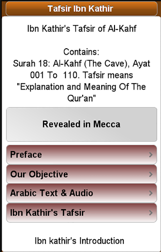 Ibn Kathir's Tafsir of Al-Kahf