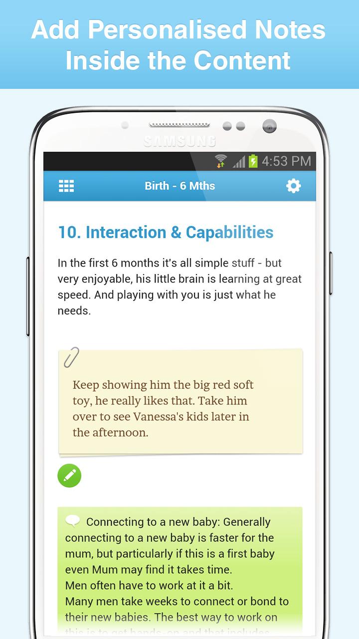In Dads Care: Baby Care Guide Screen 3