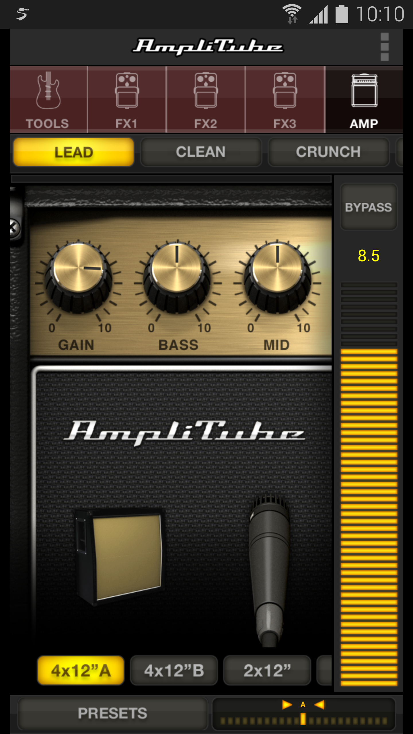 Android application AmpliTube / Samsung Pro Audio screenshort