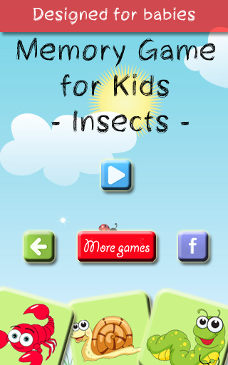 Memory Game for Kids - Insects