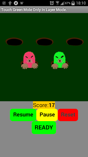 【免費休閒App】Touch Green Mole in Layer Mode-APP點子